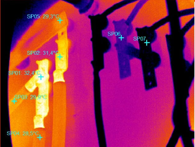 IR en deteccion de conexiones sueltas
